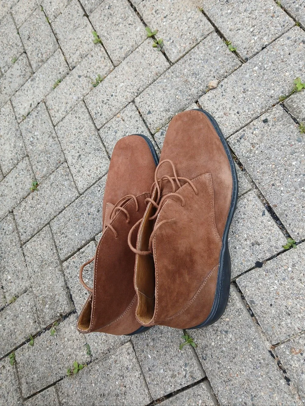 Dr.Comfort Men’s Brown Leather Upper  Lace-Up Casual Boot Size 13W.